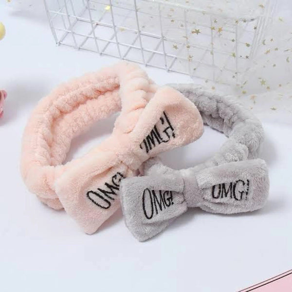 Cute "OMG" Bow Headbands - 2 Pack