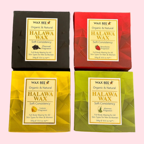 Wax Bee Organic & Natural Halawa Wax – Soft Consistency Full Body Waxing for All Skin Types